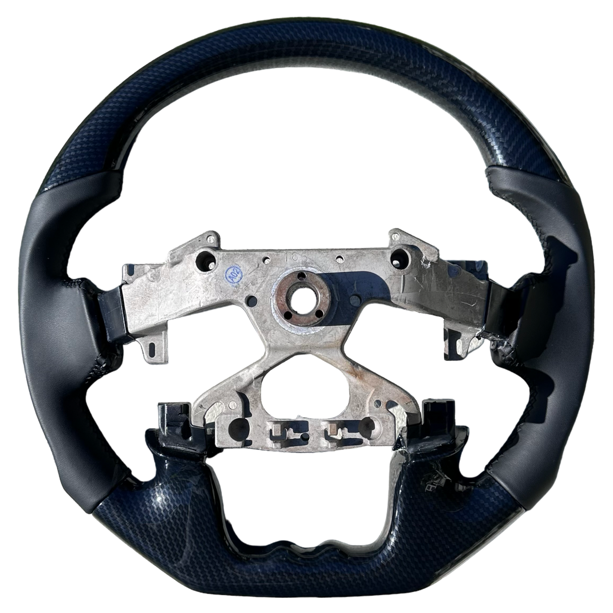 Y62 2019-25 Patrol Flat-Bottom Steering Wheel β Carbon & Leather