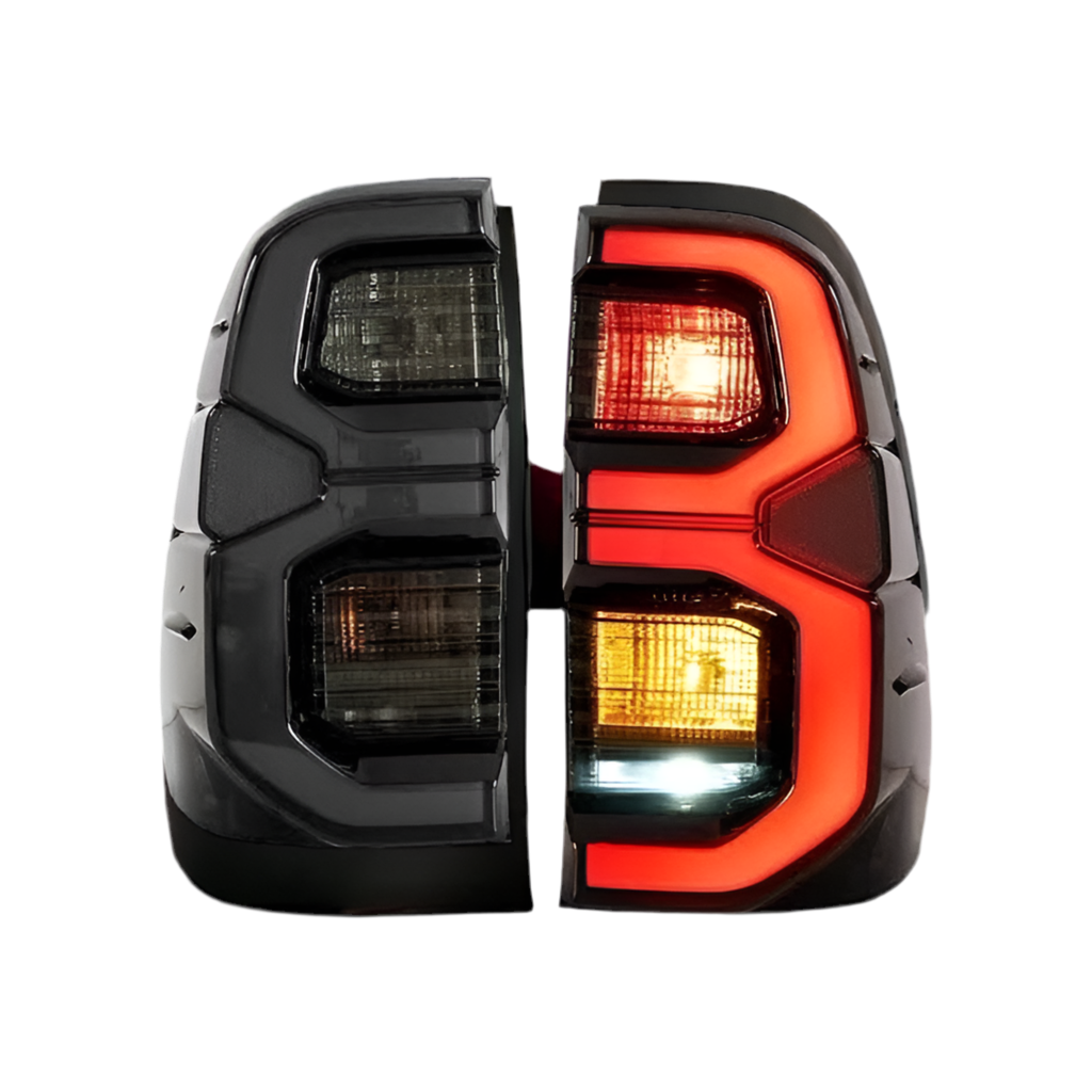 Toyota Hilux N80 LED Tail Lights (2015β2025) β Smoked, Plug & Play, In Stock