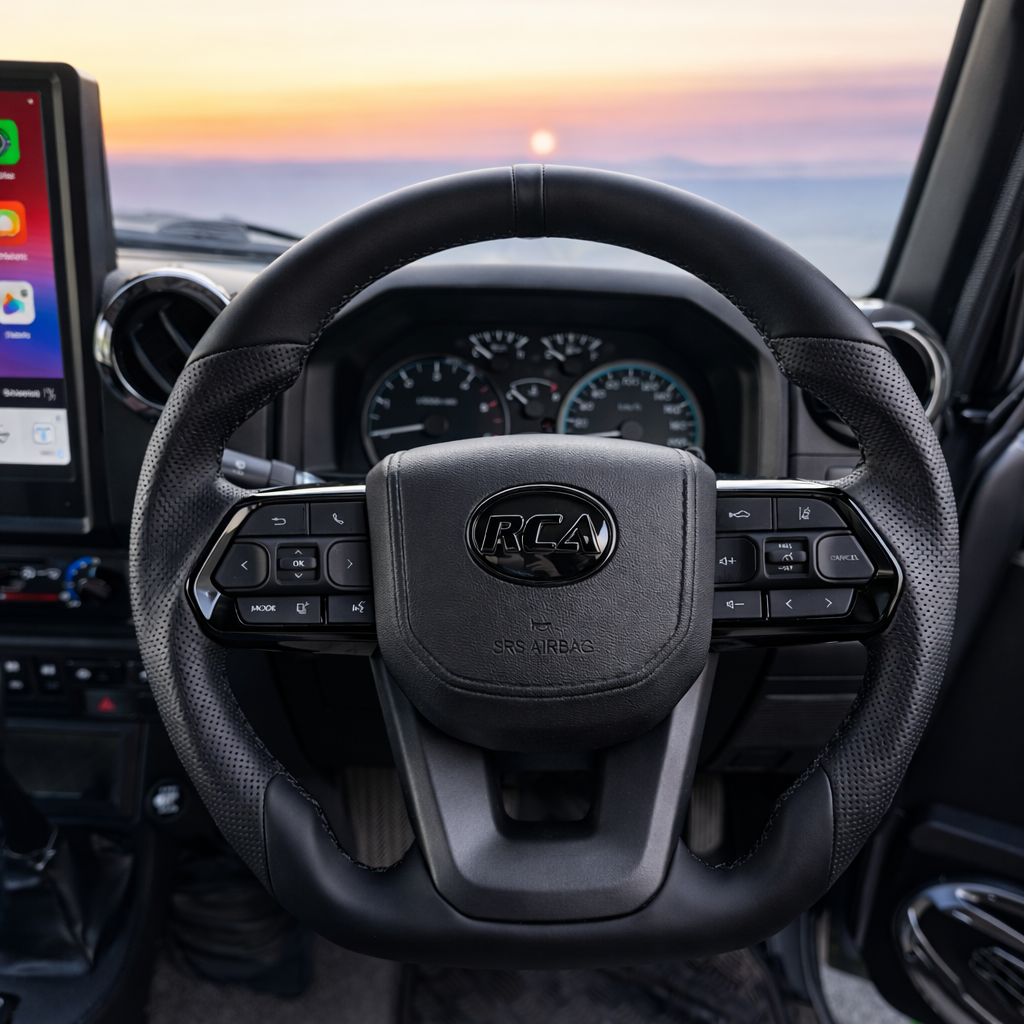 Black Bandit Flat-Bottom Steering Wheel for Toyota | Plug & Play Upgrade