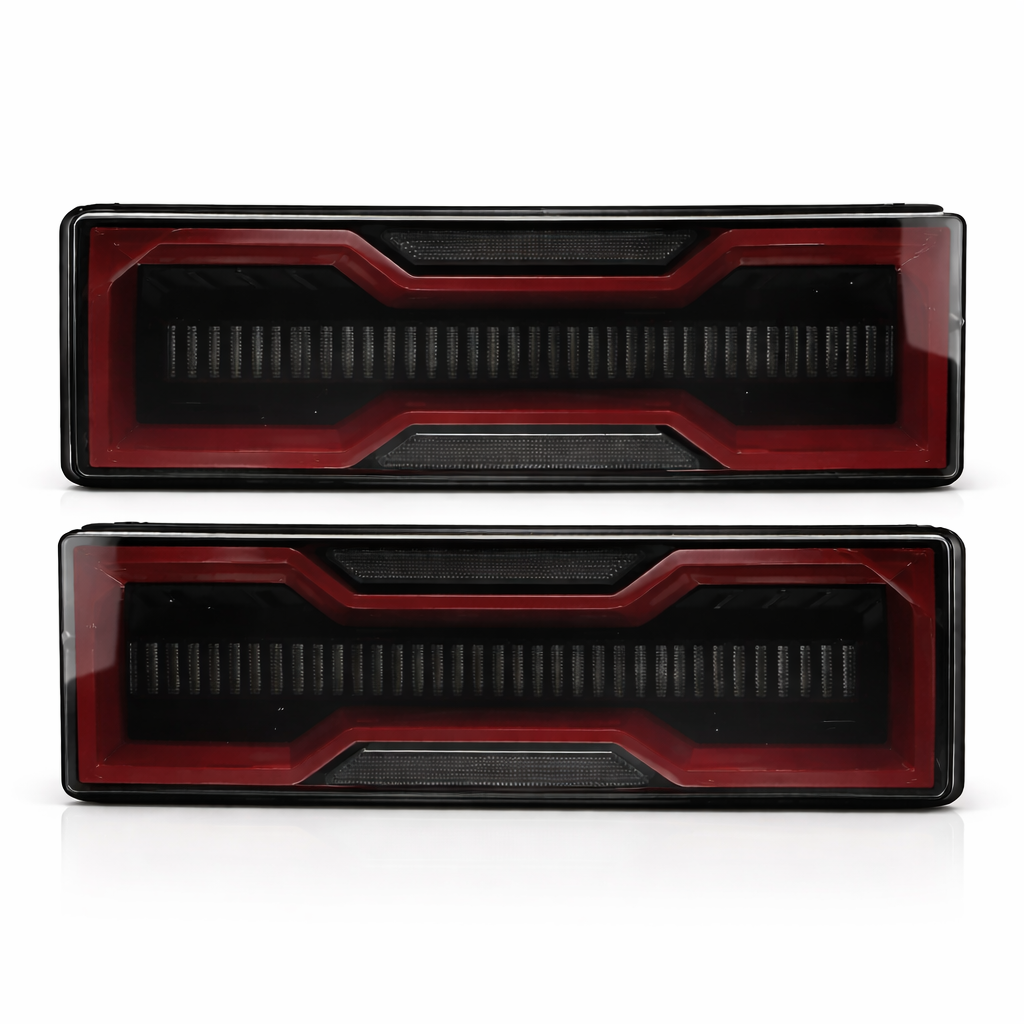 Smoked LED Tail Lights for Toyota 79 Series & Hilux Trays (1984–2023) – Plug & Play