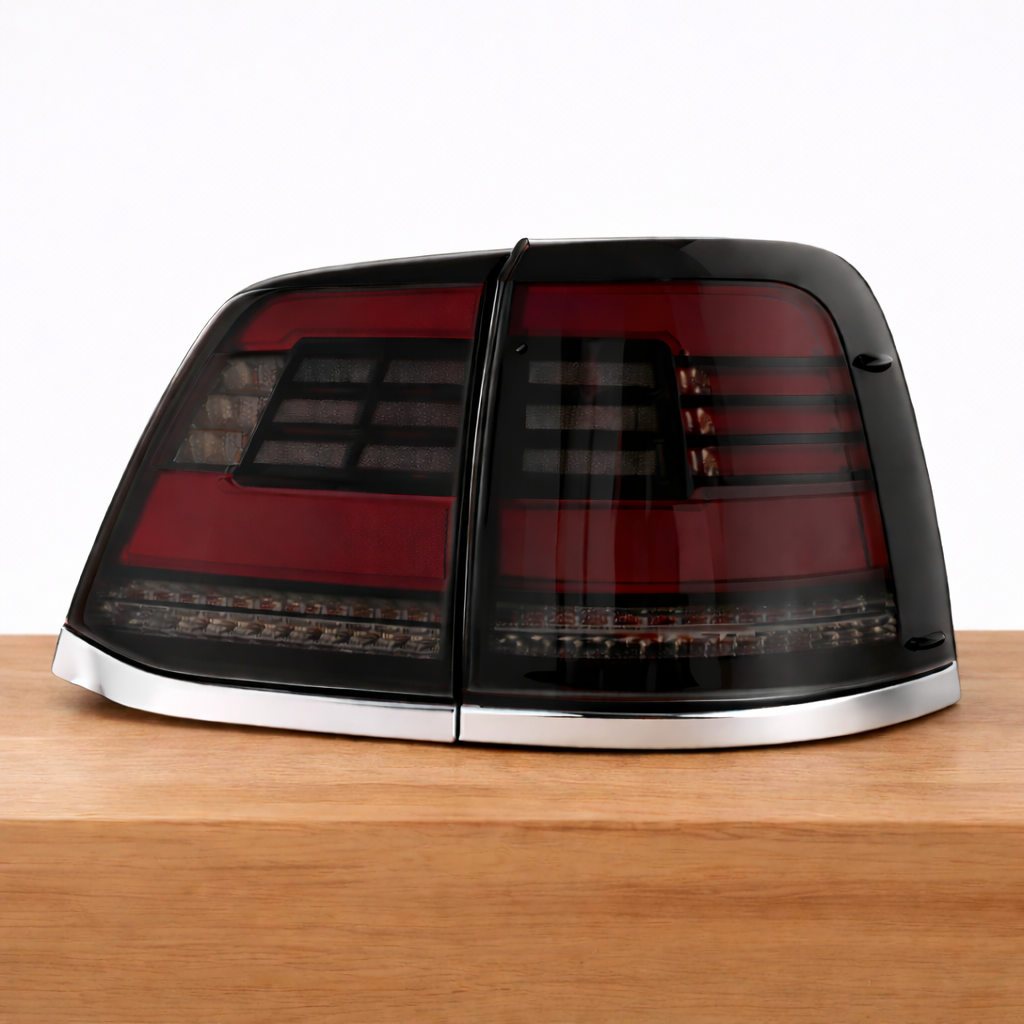 Smoked LED Tail Lights Toyota LandCruiser 200 Series (2007–2015) Plug & Play Upgrade