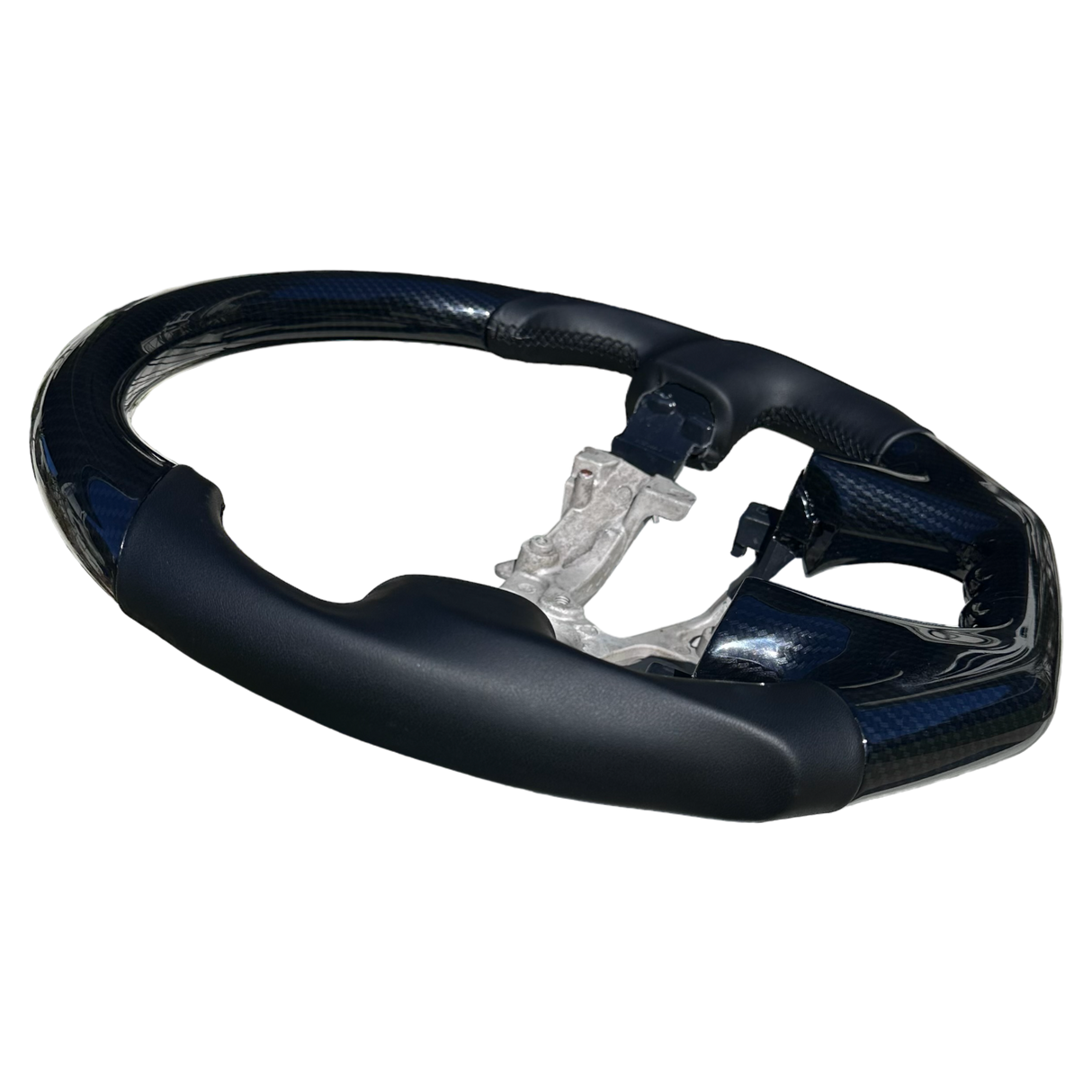 Y62 2019-25 Patrol Flat-Bottom Steering Wheel β Carbon & Leather