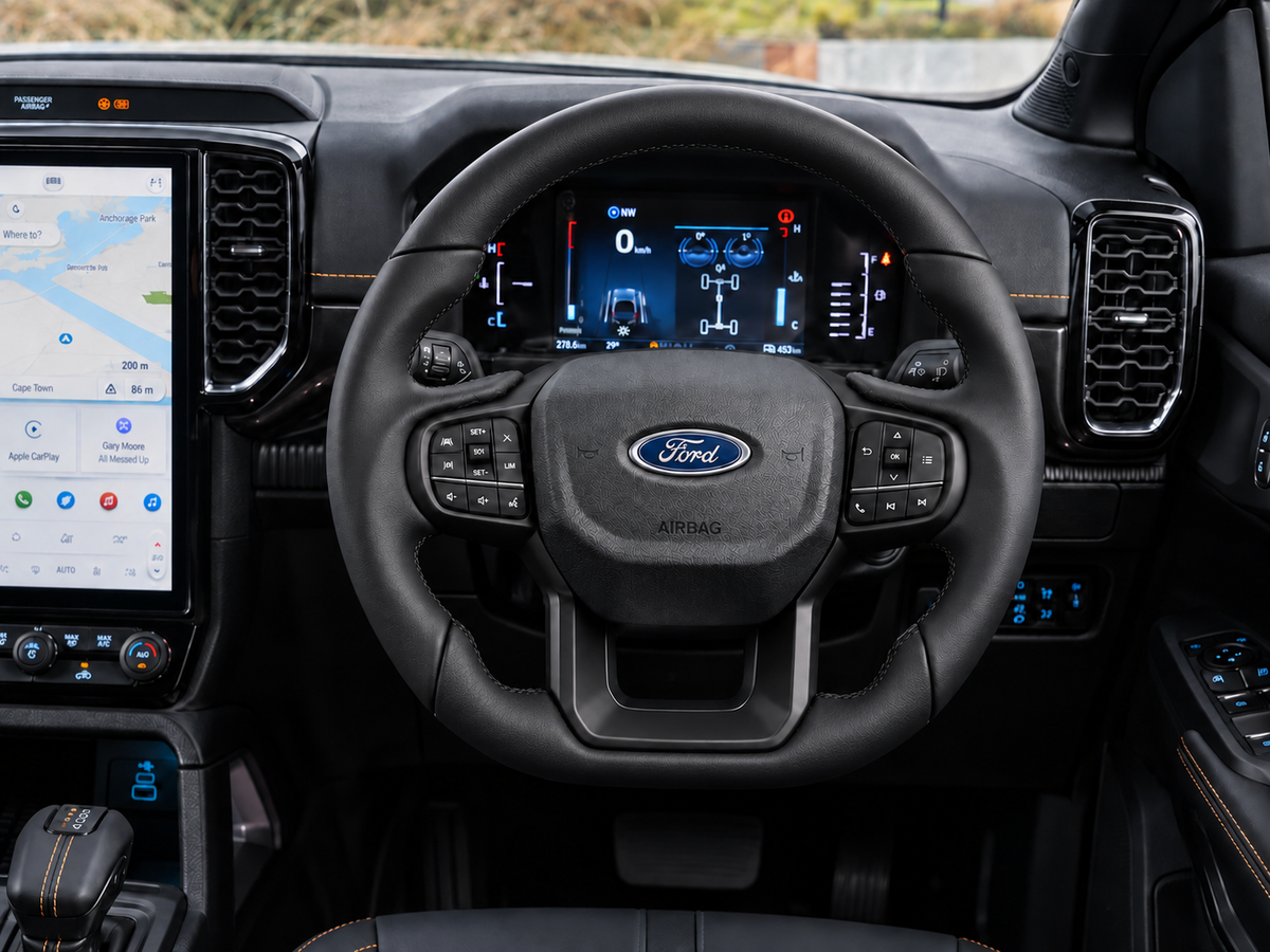 Ford Ranger Next-Gen (2022+) Flat-Bottom Steering Wheel