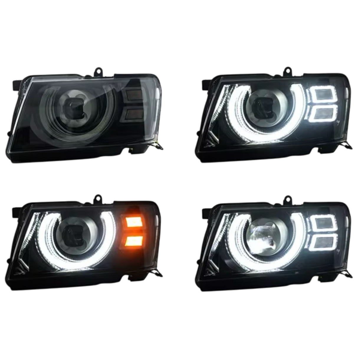 LED Headlights for Nissan Patrol GU Y61 Series 4β8 (2004β2016) | Plug & Play Bi-LED Projectors