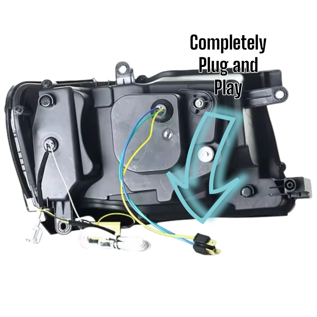 LED Headlights for Nissan Patrol GU Y61 Series 4β8 (2004β2016) | Plug & Play Bi-LED Projectors