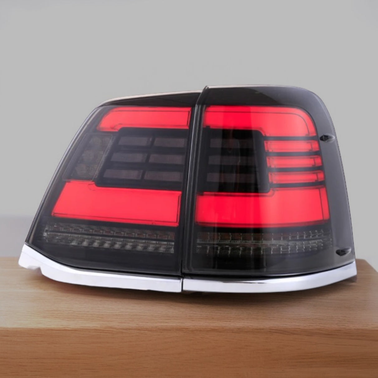 Toyota LandCruiser 200 Series (2007–2015) Smoked LED Tail Lights – In Stock, Plug & Play