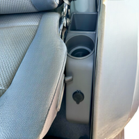 LandCruiser 79 Series Dual Cab rear cabin storage consoles with USB-C and USB-A charging, installed pair