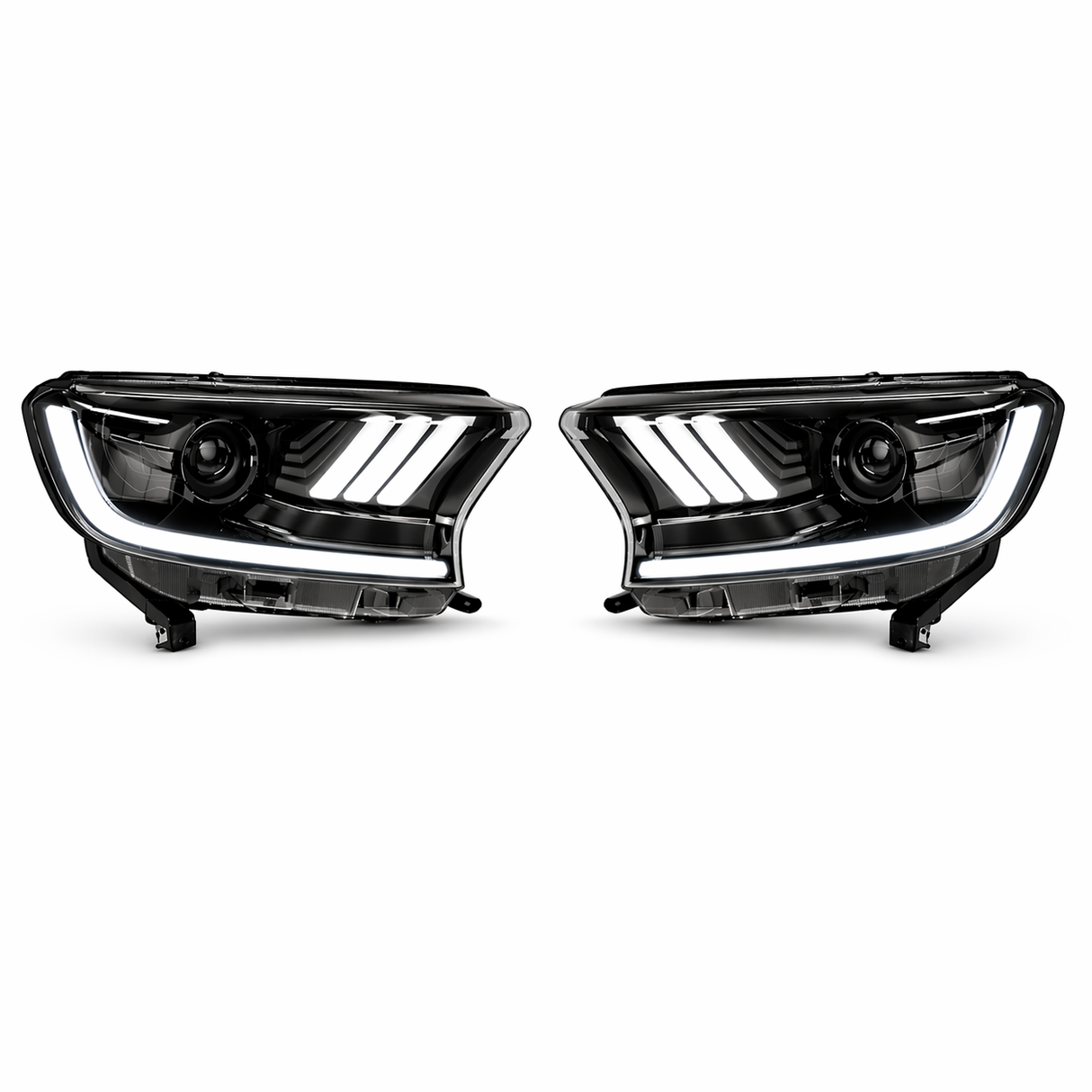 LED Projector Headlights Ford Ranger PX2 PX3 & Everest (2015β2022) Sequential Plug & Play