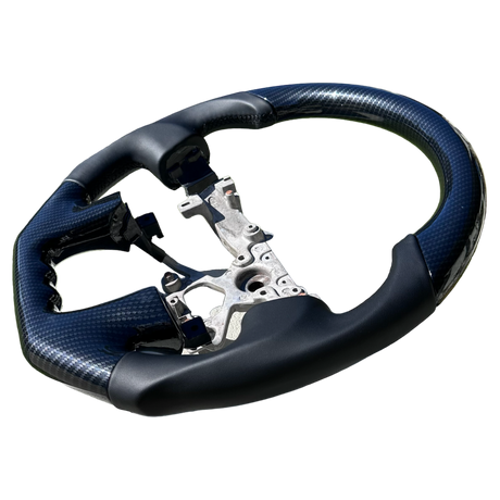 Nissan Patrol Y62 Flat-Bottom Leather Steering Wheel (2019–2026) | Plug & Play