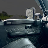 4WD door armrest pair with built-in cup holder, black