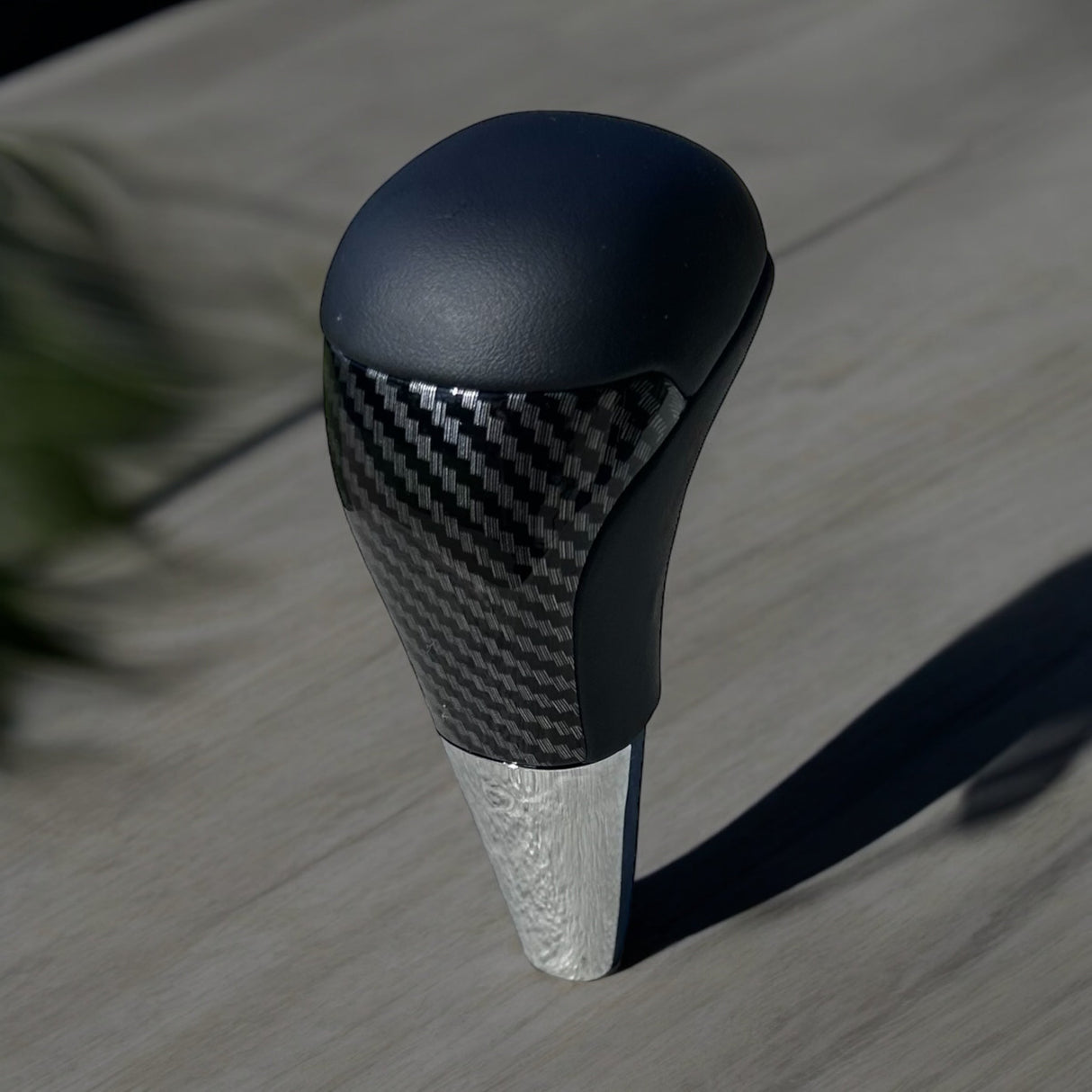 Toyota Automatic Gear Knob Upgrade - Carbon Fibre and Leather Style