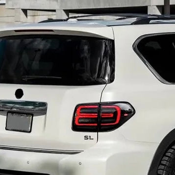 Nissan Patrol Y62 LED Tail Lights (Series 1–4) – Smoked, Plug & Play Upgrade