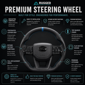 Blue Blaze Flat-Bottom Steering Wheel for Toyota | Plug & Play OEM Fit - Pre Order