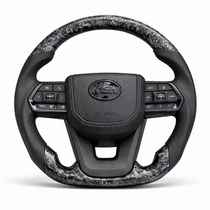 Forged Carbon/Leather Steering Wheel – Flat Bottom for Toyota
