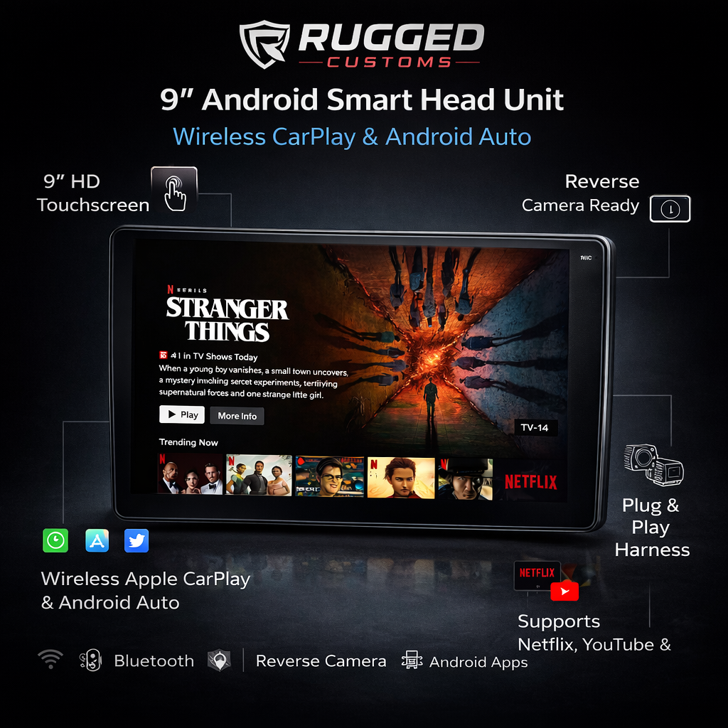 9” Plug-and-Play Head Unit for Toyota Hilux (2005-2015)