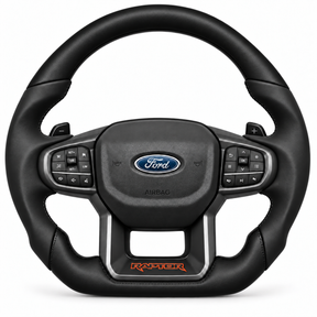 Ford Ranger Raptor flat-bottom steering wheel, Smooth finish