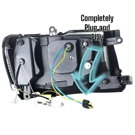 LED Headlights for Nissan Patrol GU Y61 Series 4–8 (2004–2016) | Plug & Play Bi-LED Projectors