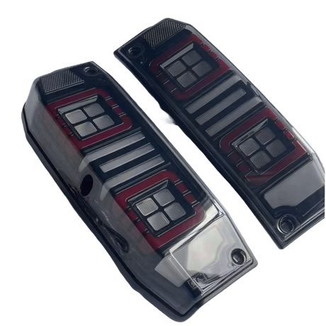 Smoked LED Tail Lights for Toyota LandCruiser 78 Series Troop Carrier (2000–2026) – Plug & Play Upgrade – Pre Order