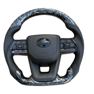 Forged Carbon/Leather Steering Wheel – Flat Bottom for Toyota