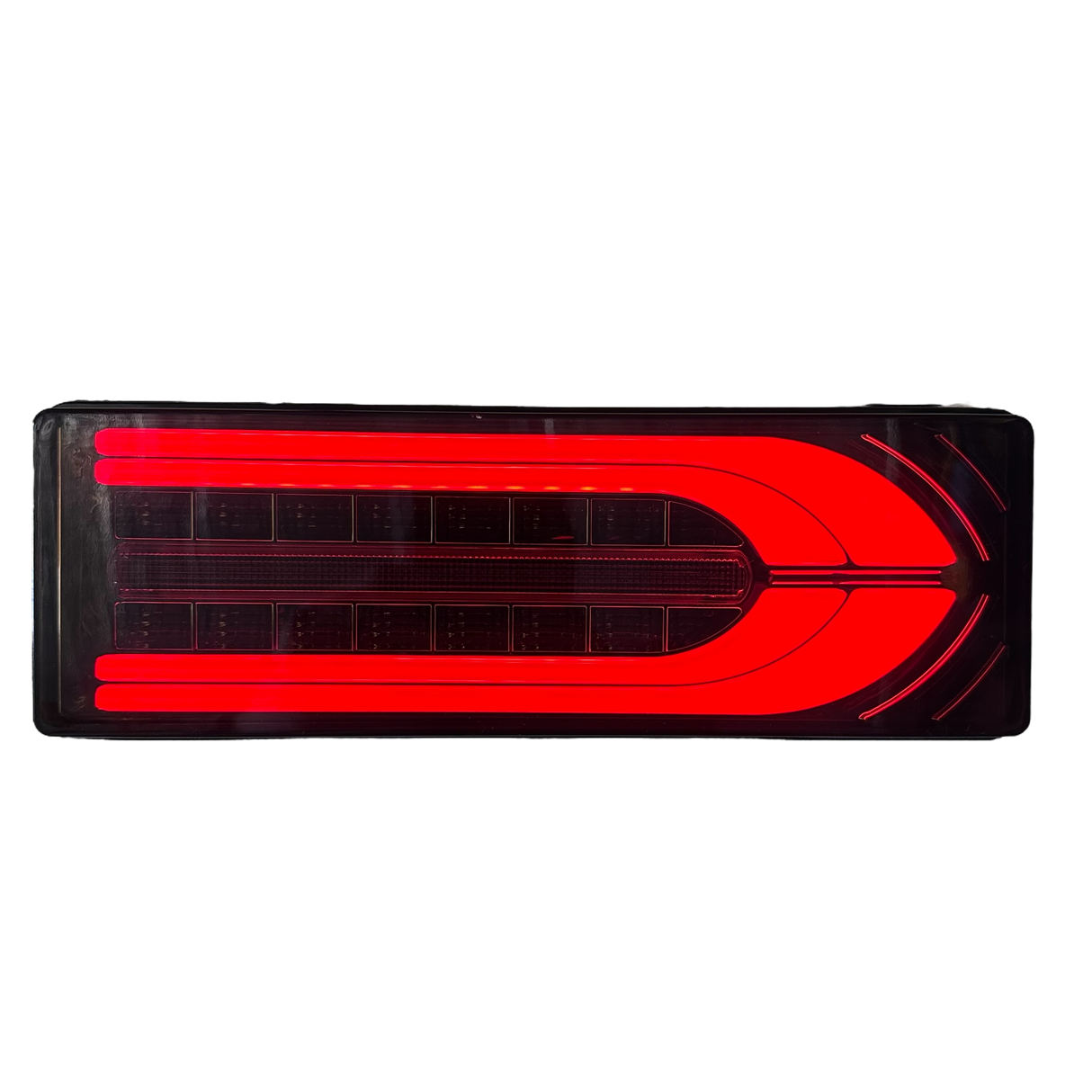 G Wagon Style Tail Lights - Genuine Toyota Tray and Tub (Smoked)