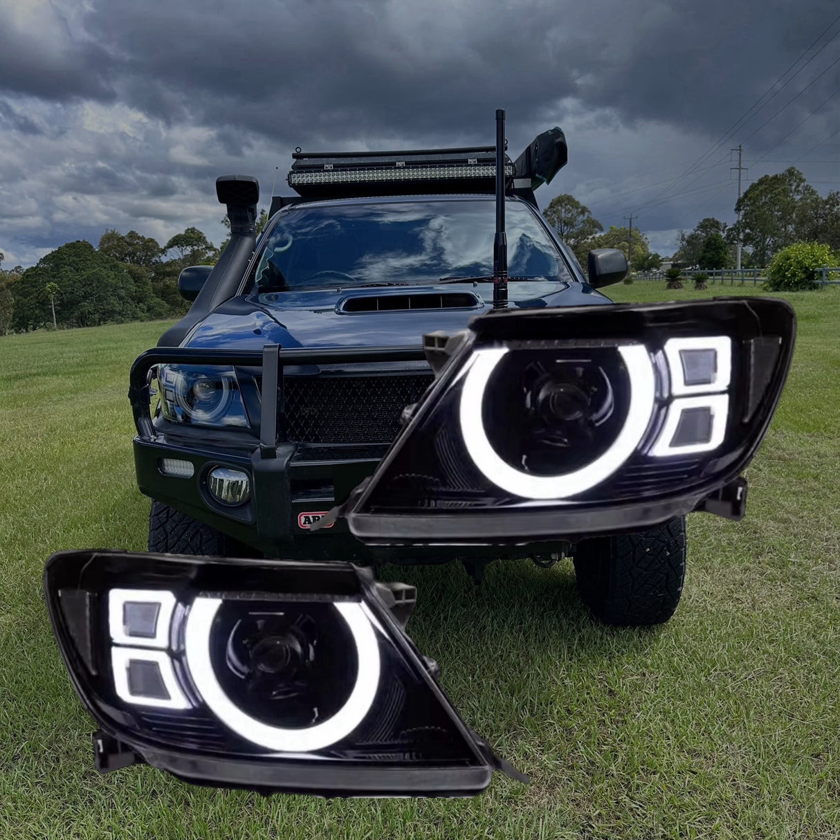 LED Headlights for Toyota Hilux N70 2012-15 (Pair)