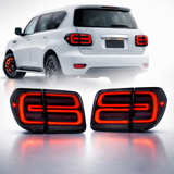 Nissan Patrol Y62 LED Tail Lights (Series 1–4) – Smoked, Plug & Play Upgrade