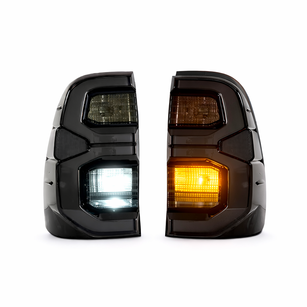 Toyota Hilux N80 LED Tail Lights (2015–2026) – Smoked, Plug & Play, In Stock