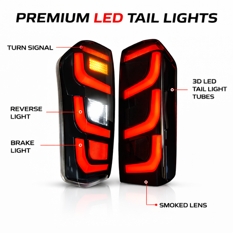 Smoked LED Tail Lights for Isuzu D-MAX (2012–2020) – Plug & Play Upgrade