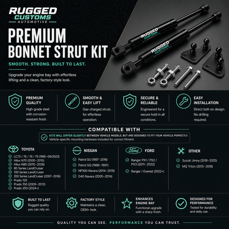 Premium Bonnet Strut Kit