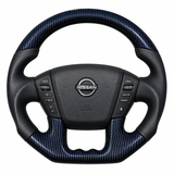 Nissan Patrol Y62 Flat-Bottom Leather Steering Wheel (2019–2026) | Plug & Play