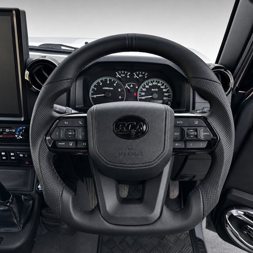 Black Bandit Steering Wheel for Toyota — Flat-Bottom Leather, Plug & Play