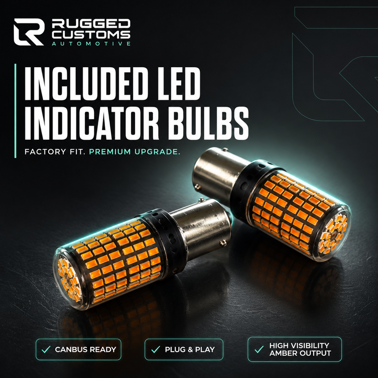 Toyota LandCruiser 70 Series LED Side Indicators (09/2022–2026) – Smoked & Clear | Plug & Play $199.95