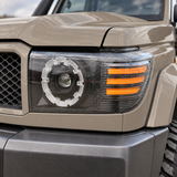 Bi-LED Projector Headlights — LandCruiser 70 Series Pre-Facelift Pair