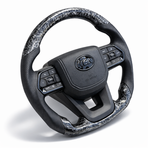 Forged Carbon/Leather Steering Wheel – Flat Bottom for Toyota