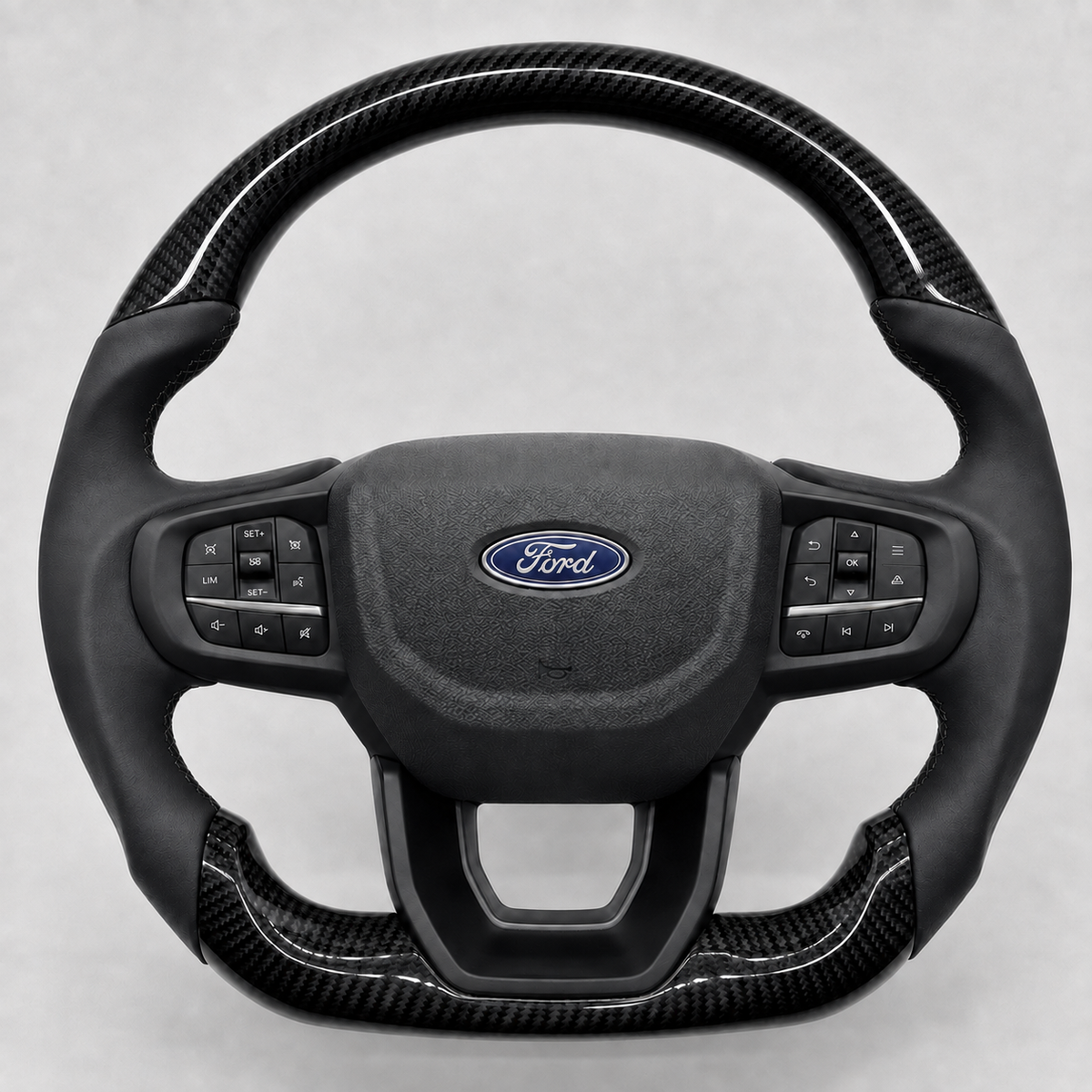 Ford Ranger PX4 (2022+) Flat-Bottom Carbon Steering Wheel Core