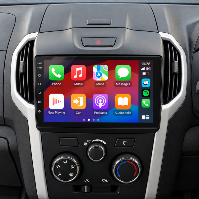 dmax 2012 2020 head unit with left-side controls — illustrative installation