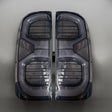 Hilux N70 angular LED tail lights with start-up animation, installed pair