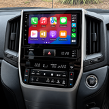 landcruiser 200 2020 head unit with left-side controls — illustrative installation