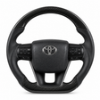 LandCruiser 70 Series leather steering wheel, front view