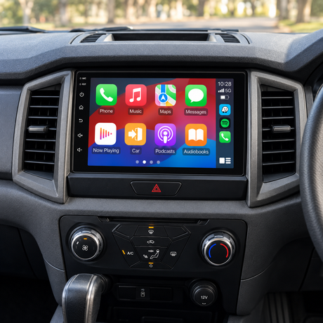 ranger 2015 2022 head unit with left-side controls — illustrative installation