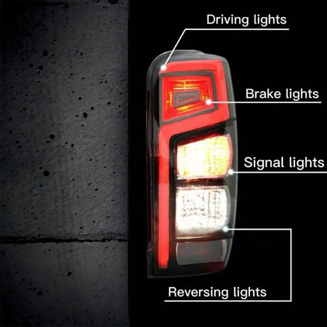 Triton MR smoked tail lights, left and right pair